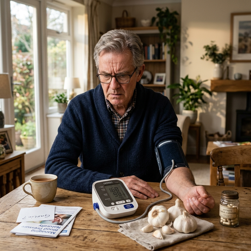 Чеснок и тонометр